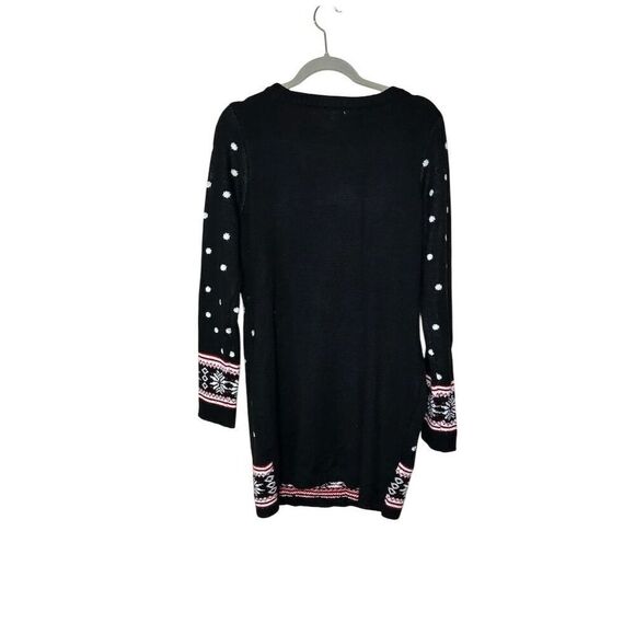 Xhilaration Women's XL Snowman Christmas Tree Sweater Dress - Picture 3 of 3